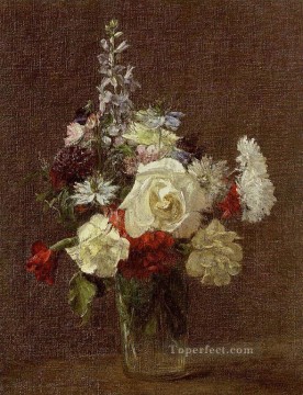 Flores Mixtas Henri Fantin Latour Pinturas al óleo
